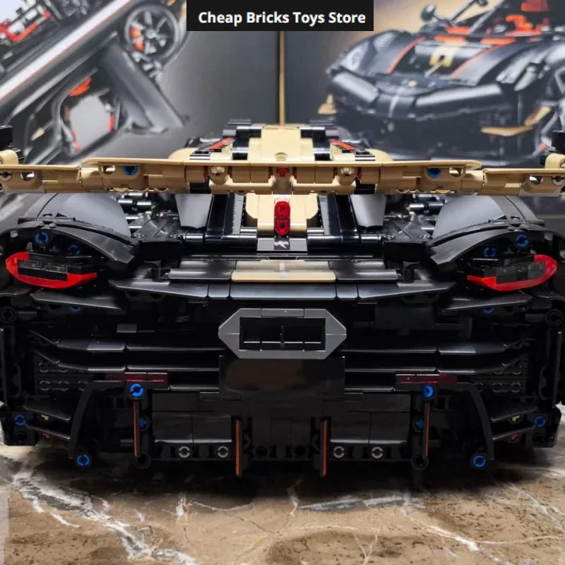 Model V8 Racing Car Supercar Hypercar Toys Adults Gift Technical Vehicles Bricks Building Blocks Cheapest 4104pcs for Home Decor