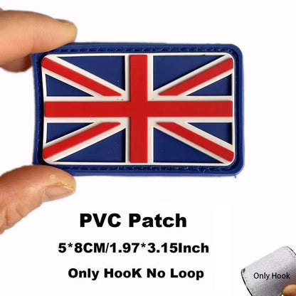 Russia,Poland,Germany,Italy,Spain,France Flags Emblem Military Backpack Badge,3D PVC Rubber Applique Tactical Patches with Hook