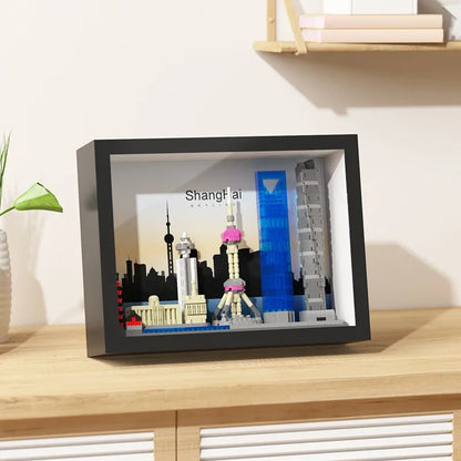 Creative City Architecture Building Blocks Model Micro Particle Skyline Streetscape MOC Kit Educational Toys Gift for Teens