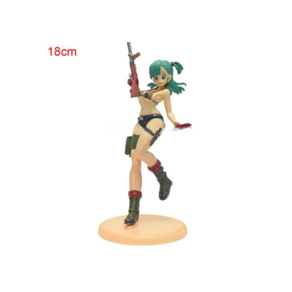 DBZ Anime Figurine Android Launch Bulma Camouflage Kawaii Sexy Bunny Girl VC Action Figures Model Collectible Toys
