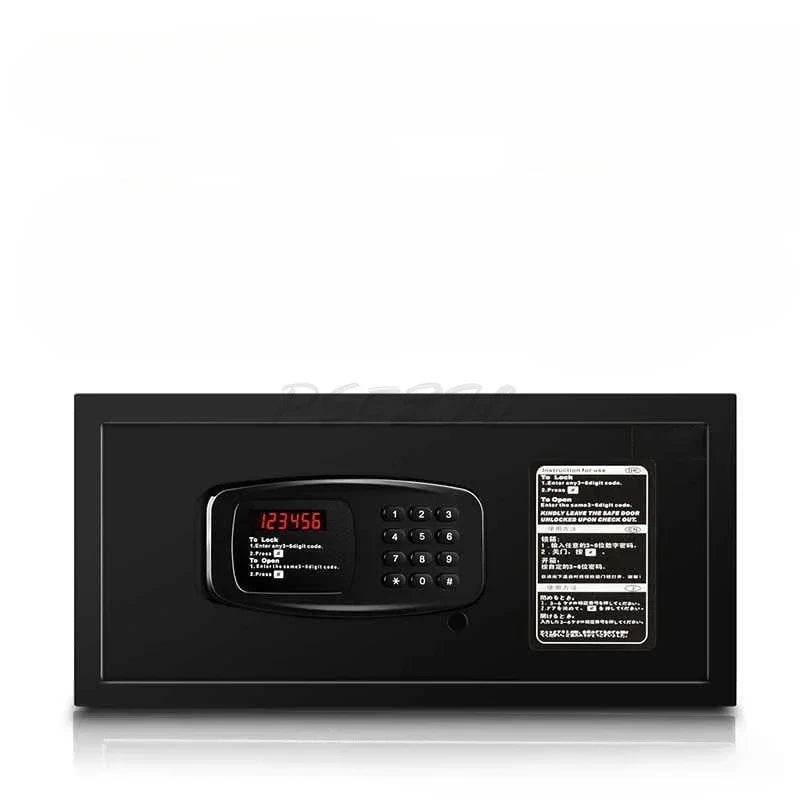 Household Hotel Room Safe Side Door Small Password Key Anti Theft Full Steel Plate Safe Deposit Box