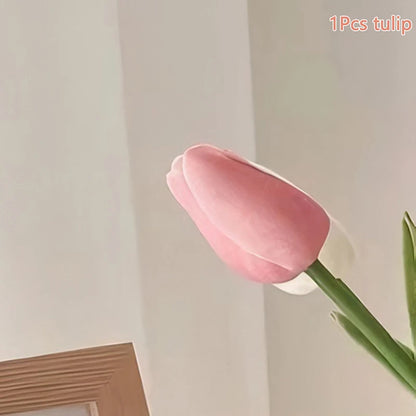 Creative Car Interior Decoration Cute Crafts Ornaments Car Tulip Bouquet Decorative Supplies Car Center Console Decoration Gifts