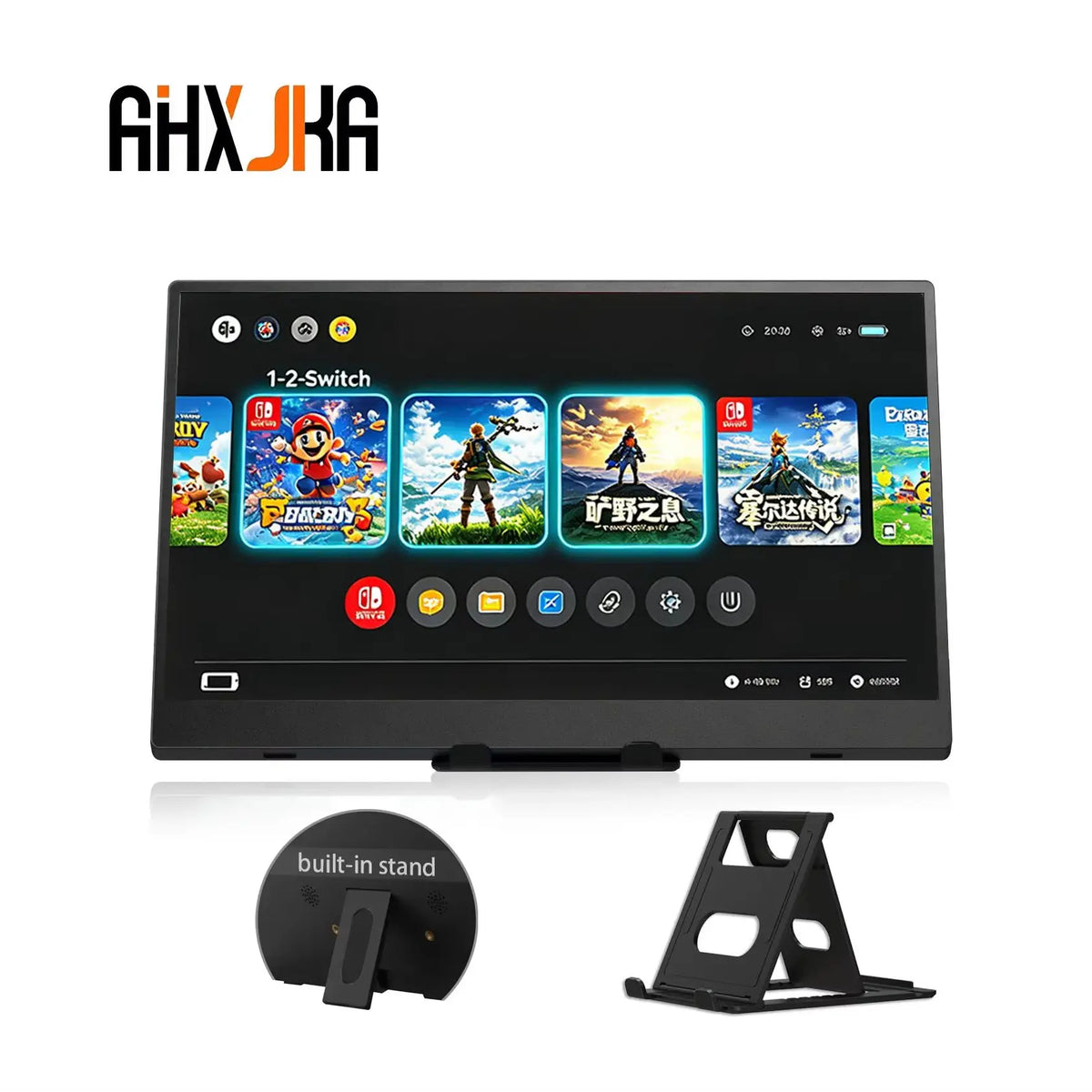 11.6 Inch Portable Monitor MiniHDMI HD+ Compatible Laptop Second Screen Gaming Extended Display For Switch/PS4/Xbox/Raspberry Pi