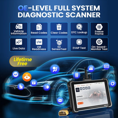 THINKCAR THINKSCAN 689 Bidirectional Scan Tool With CANFD&DoIP OBD2 Scanner ECU Coding Bi-Directional Control 34 Reset Free