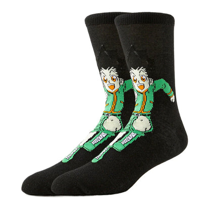 5Pairs BANDAI Unisex Novelty Funny Casual Crew Socks Cartoon Anime Hip Hop Street Fashion for Men Women
