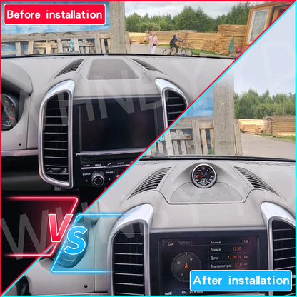 Car Stopwatch for Porsche Cayenne 958 10-17 Clock Chrono Watch Dashboard Cover Modified Car Interior Accessories Stopwatch Clock