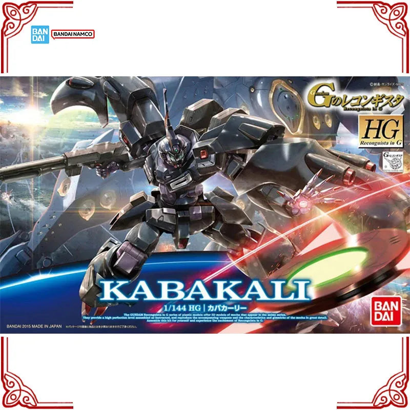 In Stock Genuine Bandai Gundam Model Kit HG 1/144 Kabakali Reconguista in G Anime Action Figure Collection Assembly Model Toys