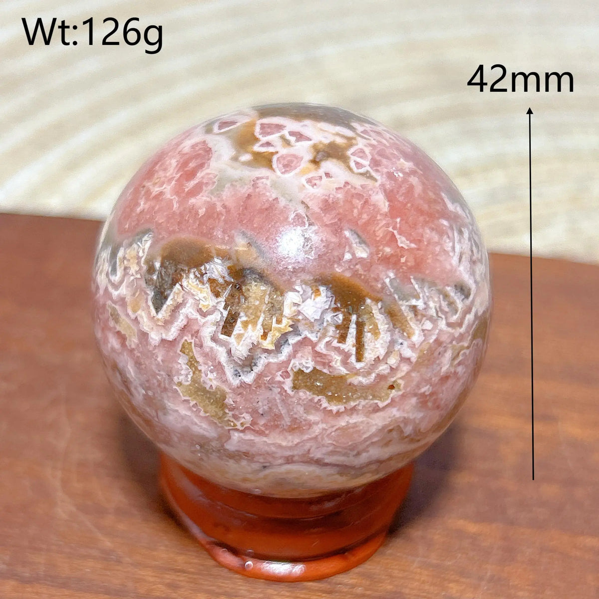 High Quality Natural Crystals Argentina Rhodochrosite Druzy Sphere Healing Gemstones Home Decorations Room Decor Jewelry Gift