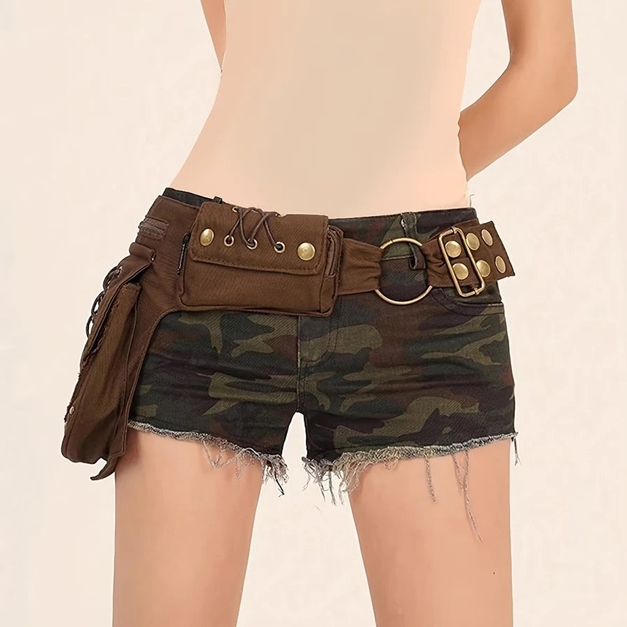 Fashion Cotton Belt Waist Packs Multi-functional Adjustable Strap Phone Pouch Travel Vintage Crossbody Bag Outdoor