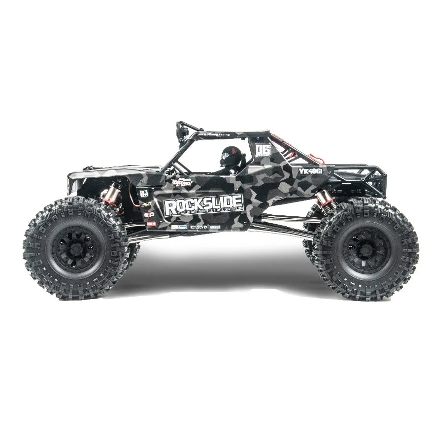 YK4061 1/6 4WD Performance RC Crawler Low Center of Gravity Electric Off‑Road Rock Crawler Remote Control Hobby Car for Adults