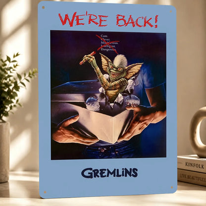 Gremlins Aluminum Posters Customized Metal Tin Sign Vintage Premium Dramatic Screen Scene Wall Art For Film Fans And Theaters