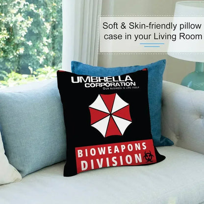 Horro R-Resident E-Evil Pillow Case Short plush Double-sided Print Square Throw Pillow Covers Sofa Home Cushion Decor