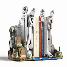 New King Statue Assembled Building Blocks Bookshelf Desktop Display Stand Bricks Adult Collectible Birthday Decor Gift Toy
