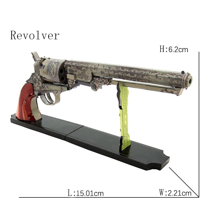 Color Metal 3D Puzzle Red Dead Redemption 2 Jigsaw Model DIY Hademade Puzzles Adult Gift Toys  Educational Toys Puzzle Box