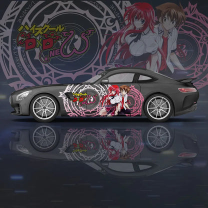 High School DxD Girl Car Wrap Protect Stickers Car Decal Creative Sticker Car Body Appearance Modification Decorative Sticker
