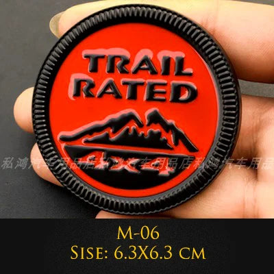 3D Metal Emblem 4X4 Trail Rated Badge High Country Logo Stickers For Jeep Wrangler Patriot Car Styling Car Stickers Accessories