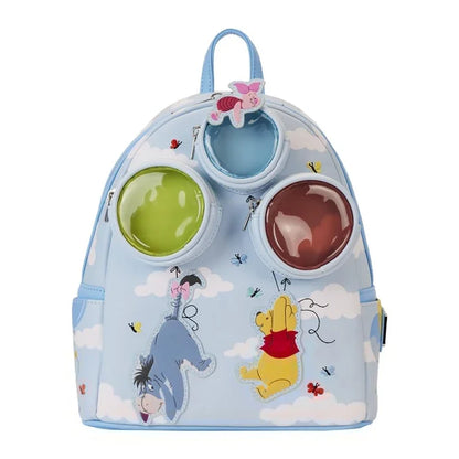 Winnie The Pooh and Freiends Floating Balloons Mini Backpack Wallet Set
