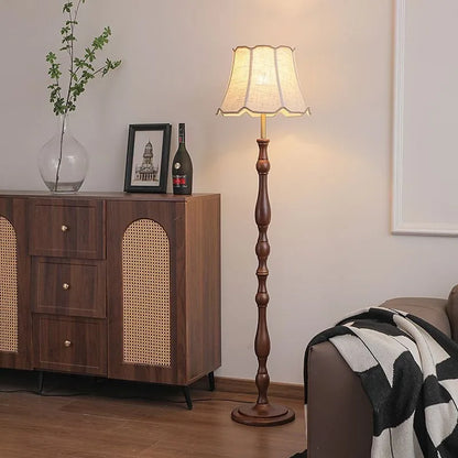 Mid Century Retro Floor Lamp with Side Table American French Style for Living Room Bedroom Study Sofa Side Lighting Room Decor