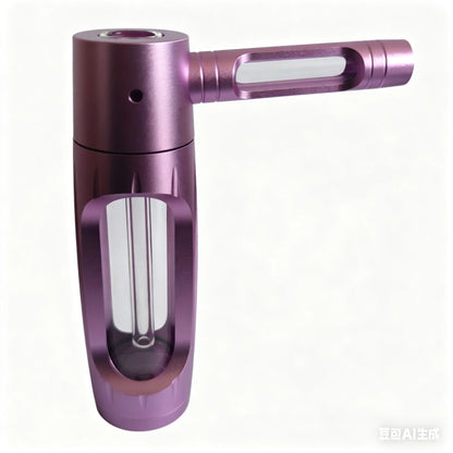 6″ Metal Aluminum Glass Bubbler Water Pipe Mini Smoking Bottle Portable Hookah Shisha Tube Filter (Ship within 24 hours)