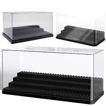 Compatible building block display box storage box building block doll collection step-by-step hand display