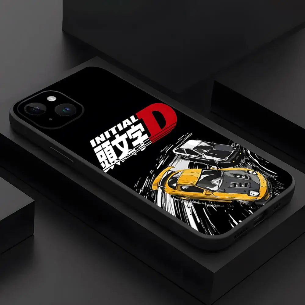 Initial D Anime Phone Case For IPhone 17 15 16 13 Pro Max 14 12 11 Air Xr X 8 7 6 Plus Luxury Back Cover
