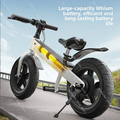 2026 Kids Electric Balance Bike Adjustable Speed Children Bicycle Ride On Training Scooter for Boys Girls New Style Pedal