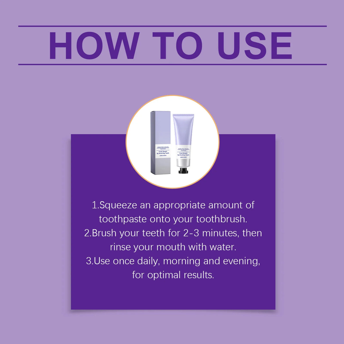 Baking Soda & Sea Salt Toothpaste, Deep Cleansing, Teeth Whitening, Fresh Breath Oral Care Toothpaste 100g