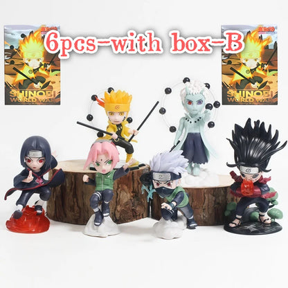 Anime Naruto Blind Box Model Figure 1-12 pcs NARUTO Ninkai Taisen Series Figurine PVC Desktop Collectible Toy Doll Birthday Gift