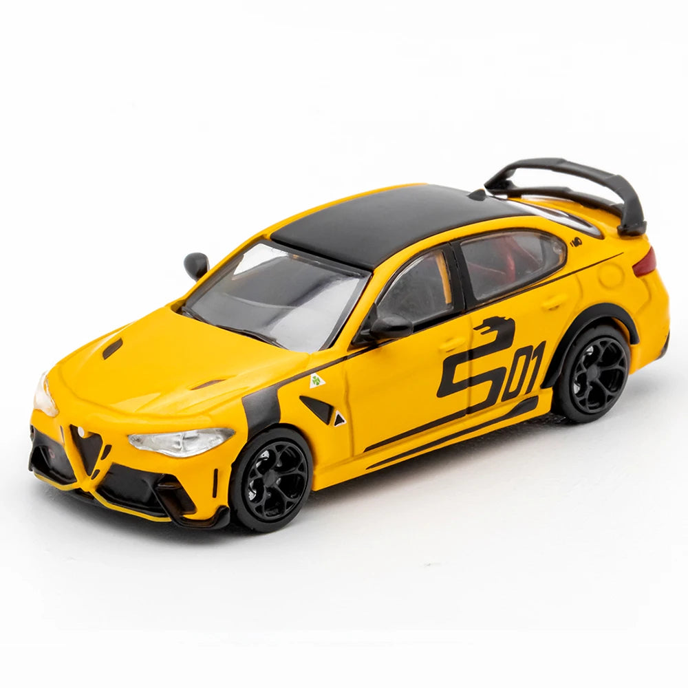 DCT 1/64 Alfa Romeo Giulia GTAm Model Sports Car Vintage Cars Diecast Vehicle Collection Toy for Adults