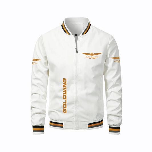 。。Cycling Men's Jacket Honda GL1800 Logo Outdoor Fashion Zipper Jacket Honda Motorcycle Fan Jacket Street Sports Fashion Autum