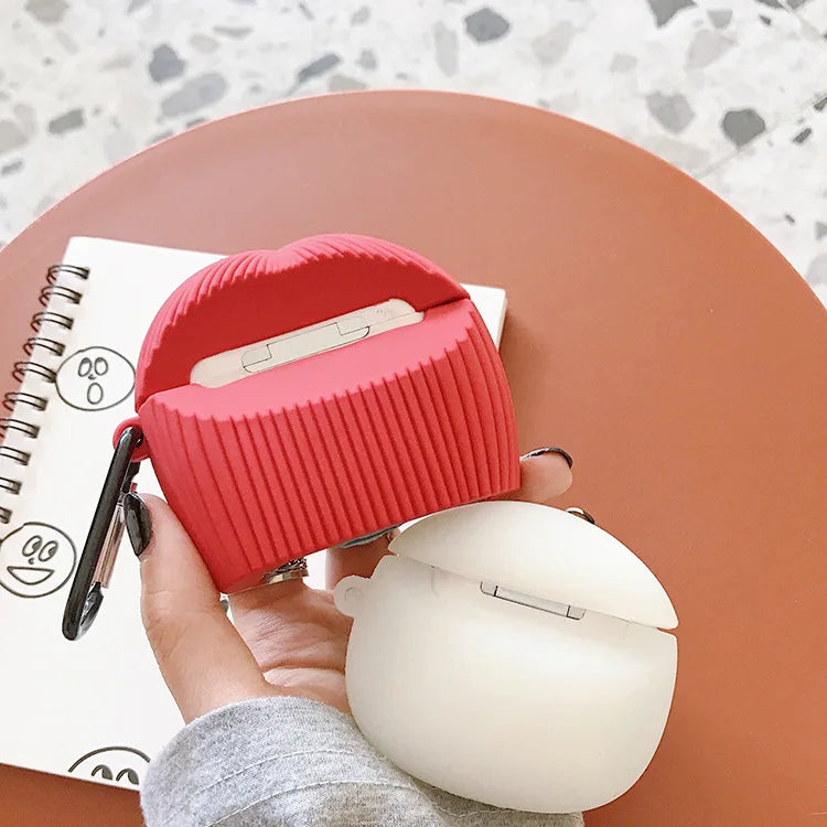For Airpods Pro 2 Case,Luminous Skull Silicone Protective Earphone Cover For Airpods 4 Case 2024 Funda For Kids Girls