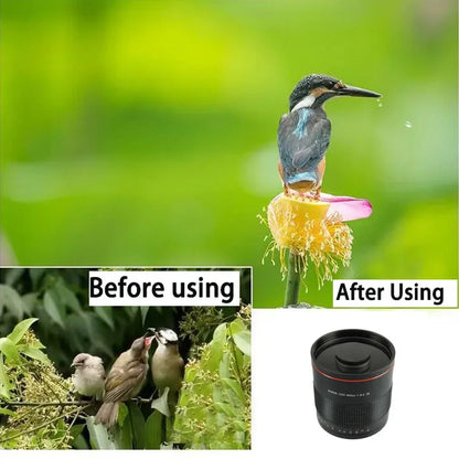 Lightdow Manual Telephoto Camera Lens 900mm F8.0 Reflex Lens Can Take Beautiful Pictures of Donuts for Canon Nikon Sony Camera