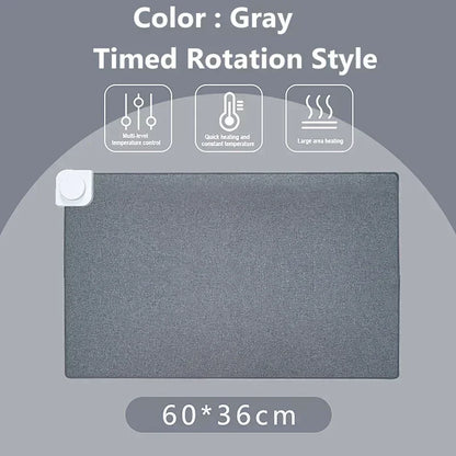 Intelligent Electric Heating Mouse Pad Winter Hand Warmer Computer Desk Heated Mat Office Desk Warming Pad Keyboard Table Mat