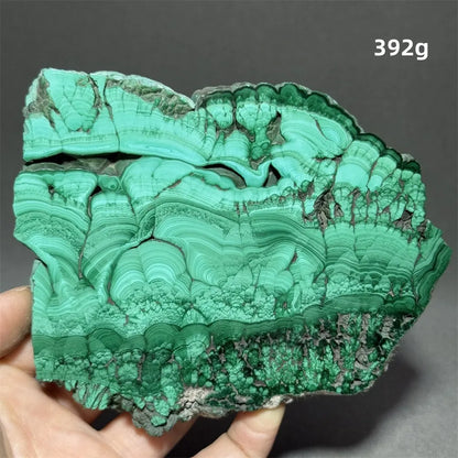 5A+ Natural Malachite Mineral Raw Stone Slice Home Office Feng Shui Decoration Therapy Spiritual Meditation Gem