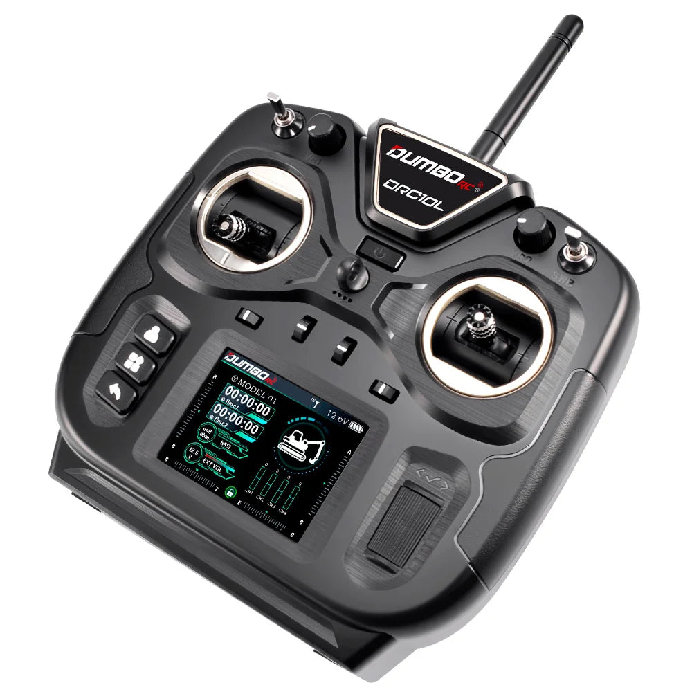 (New Product Surprise Price) DUMBORC DRC10L 2.4G 10CH Coach Mode Remote Controller For RC Plane Car Boat Tank
