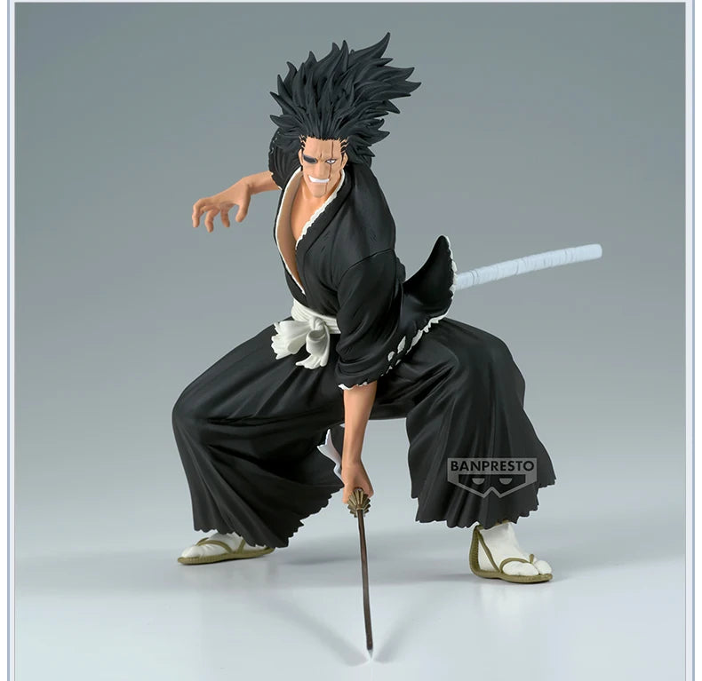 In Stock Bandai Banpresto Original Bleach Zaraki Kenpachi Animation Peripheralsmodel Toys Statue Garage Collectible Ornaments
