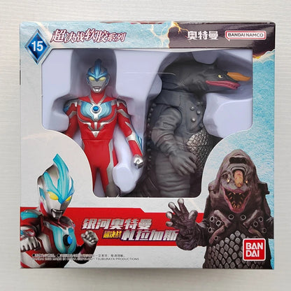 Bandai Original Ultraman TrigaTiga Galaxy Dynasel Vin Super Showdown Monster Golbadada Set Box Soft Plastic Doll Children's Gift