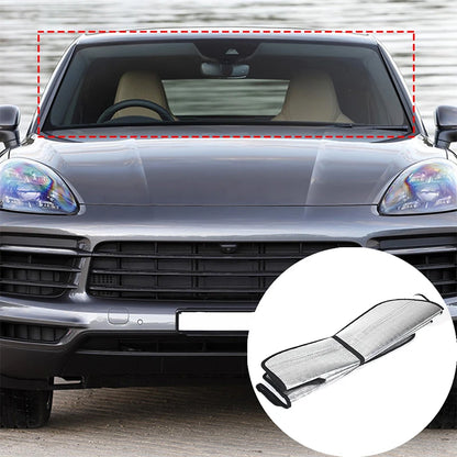 For Porsche Cayenne 2018-2022 Car Window Windshield Sunshade Front UV Protect Reflector Sun Shade Sun Visor Silver