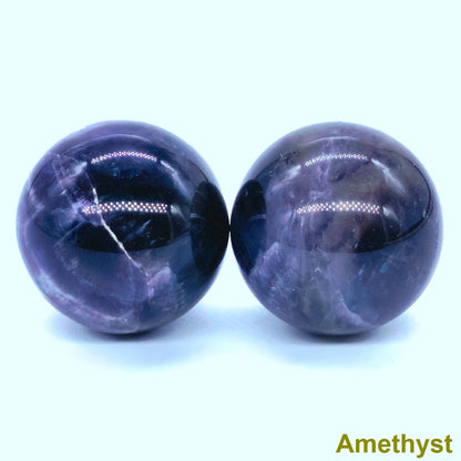 25mm Natural Stone Sphere Healing Crystal Magic Ball Amethyst Rose Quartz feng shui Collectibles energy balance Home Decor