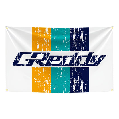 60x90cm 90x150cm 120x180cm GReddys JDM Racing Flag Tapestry Banner Japanese Auto Modify Garage Wall Hanging Flag Decor
