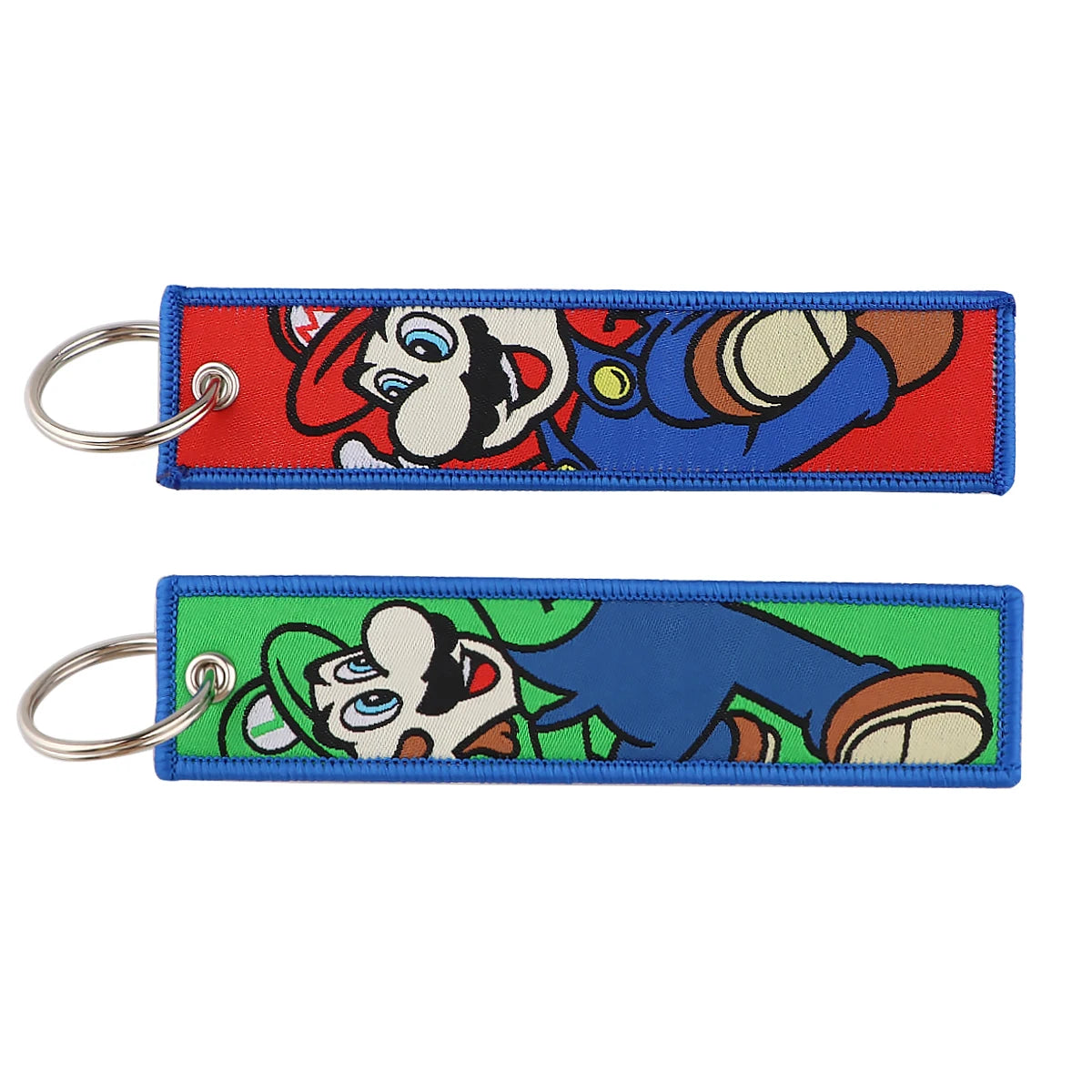 Cool Anime Game Keychain Embroidery Game Key Tag Cute Cartoon Key Fobs Key Rings Backpack Wallet Key Cosplay Accessory Gifts