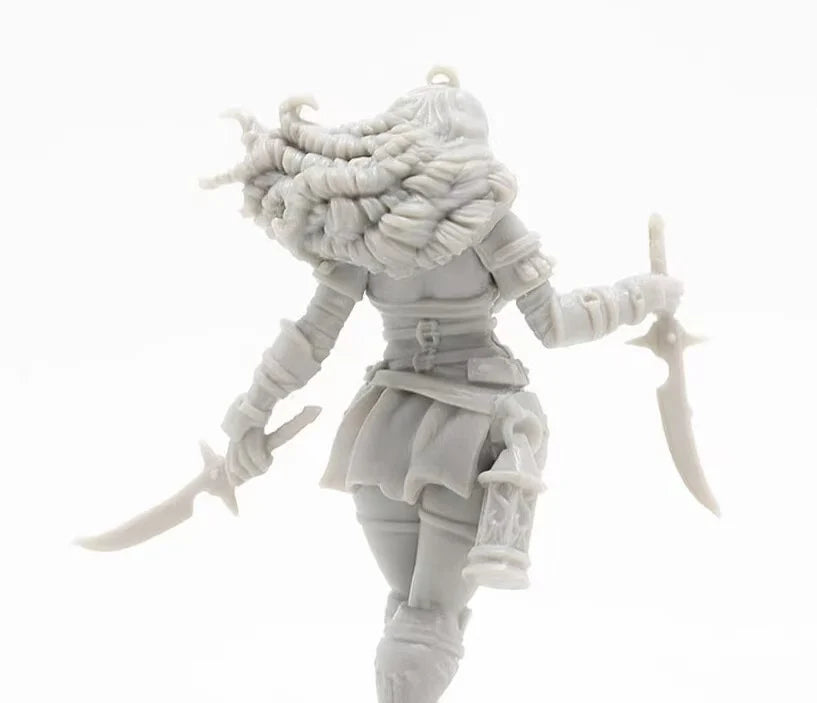 model kit resin kit 28353 kingdom death long-haired assassin Unassembled Sculpture for Hobbyists