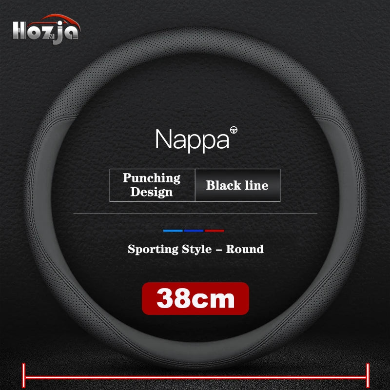 38CM 40CM 42CM 45CM 47CM Car Truck Extra Large Artificial Leather Steering Wheel Braid Cover Universal Auto Interior Accessories