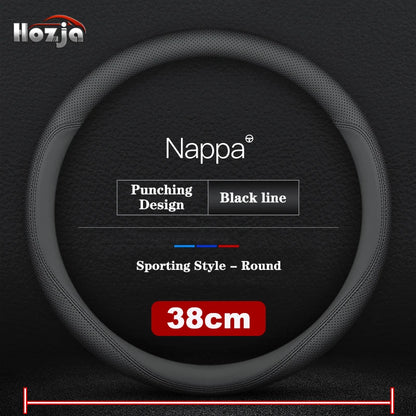 38CM 40CM 42CM 45CM 47CM Car Truck Extra Large Artificial Leather Steering Wheel Braid Cover Universal Auto Interior Accessories