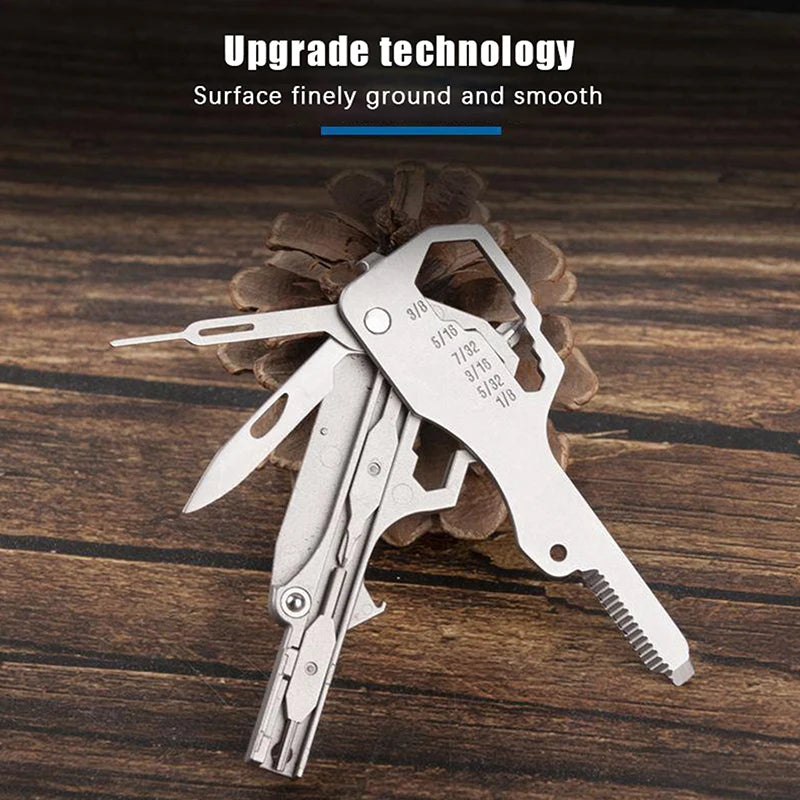 .1/2Pcs  Multifunctional Folding Screwdriver Tool Keychain Portable Mini Emergency Repair Tools Home Use Outdoor EDC Multi-tools