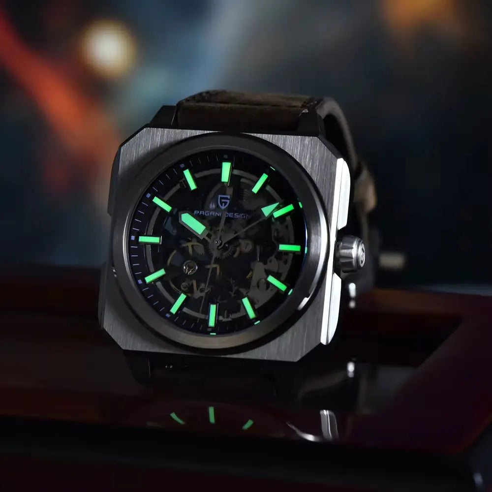 PAGANI DESIGN Top Brand 1791 Hollow Mechanical Men Watch Classic Luxury Men Waterproof Automatic Watches for Man Pagani Design