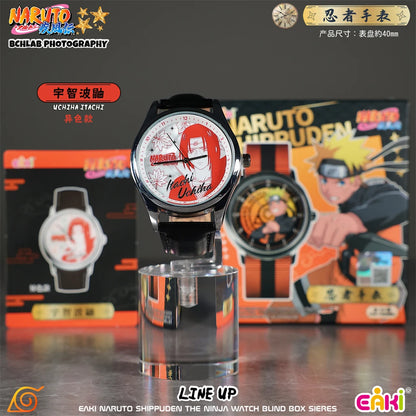 EAKI Hot Original In Stock Naruto Shippuden Kakashi Sasuke Madara Watch Blind Box Anime Figure Trendy Watch Toys Boys Gifts