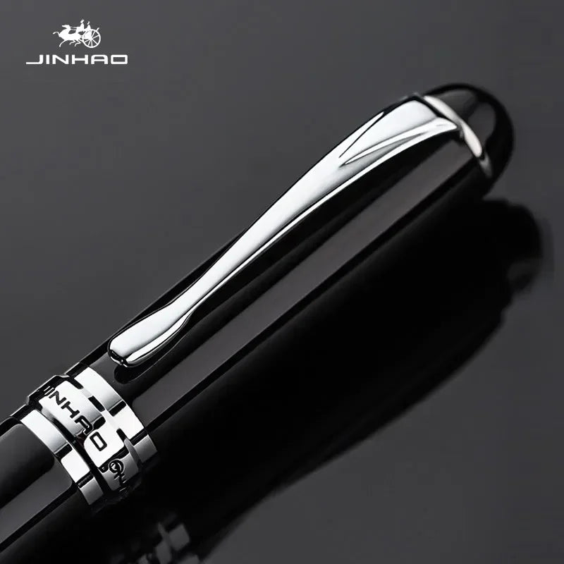 Jinhao Business Calligraphy Fountain Pen X750 Exquisite Elegant Iridium Gold Pen Office Signature Luxury Write Gifts Stationery