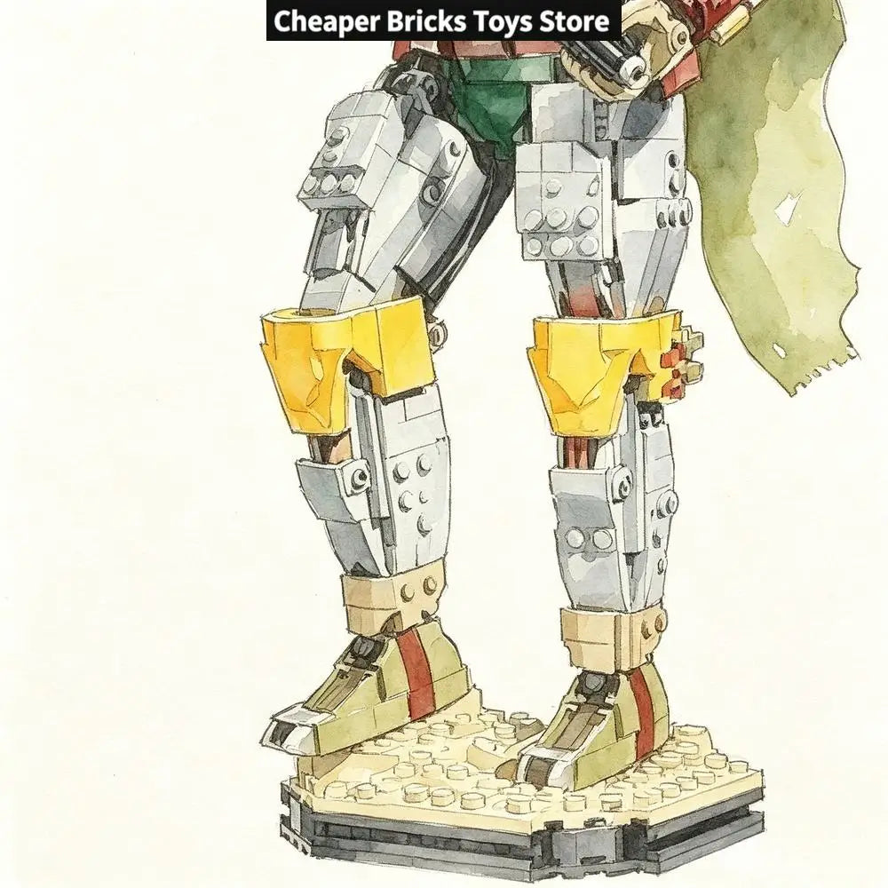 Cheaper Green Desert Gunslinger  Anime Characters Building Blocks Gift Assembling Toy Model for Friends 1544PCS