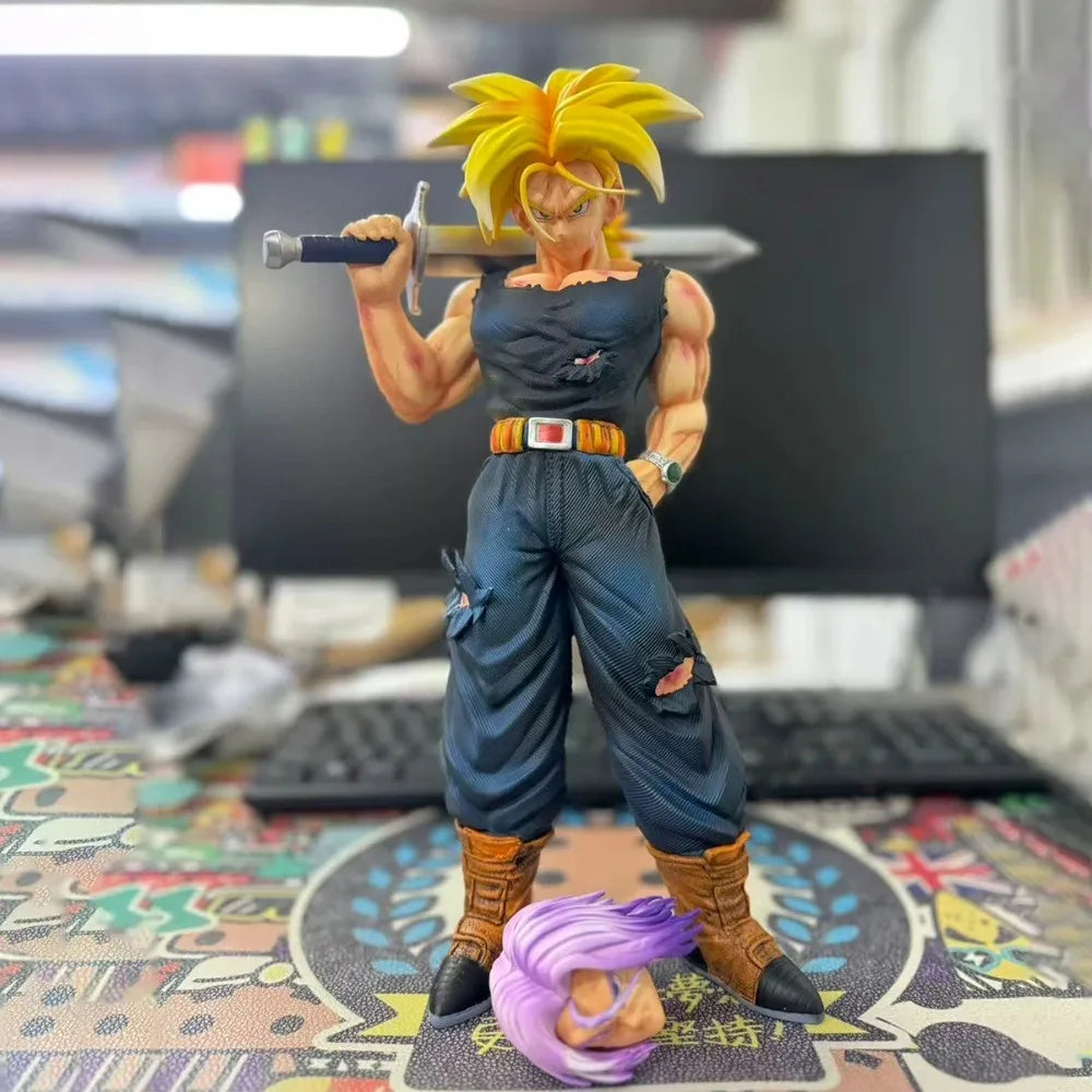 32.5cm/12.8in Anime Dragon Ball Z Figure DBZ Figurine Trunks Action Figures PVC Statue Collection Model Gifts Toys